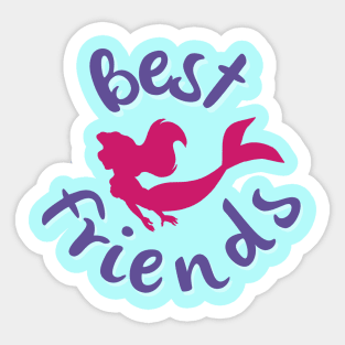 Little Mermaid Ariel Best Friends Sticker